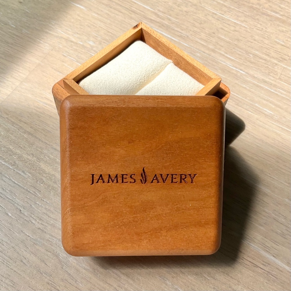 James Avery Wood Keepsake Ring Box Retired